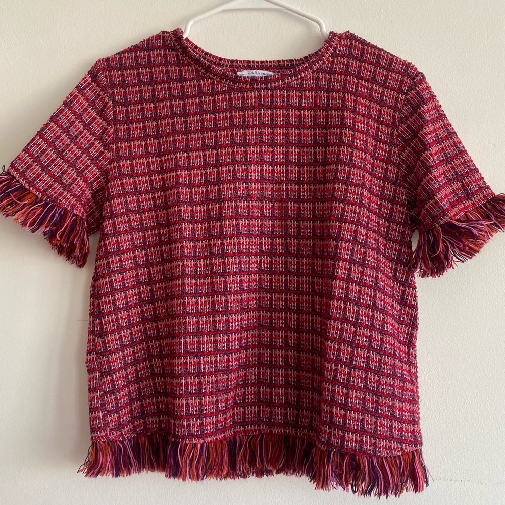 💖Pink Tweed Top💖